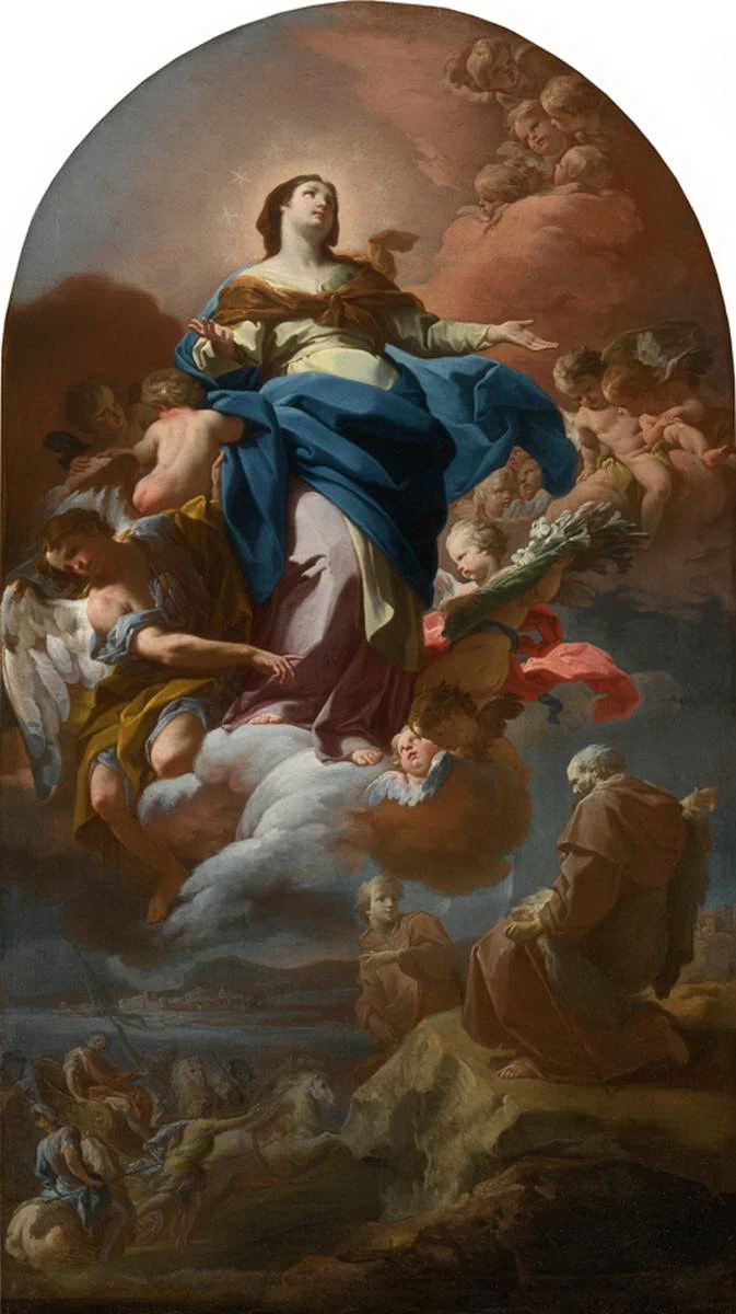 Immacolata Concezione e il profeta Elia (Montefortino, pinacoteca civica)